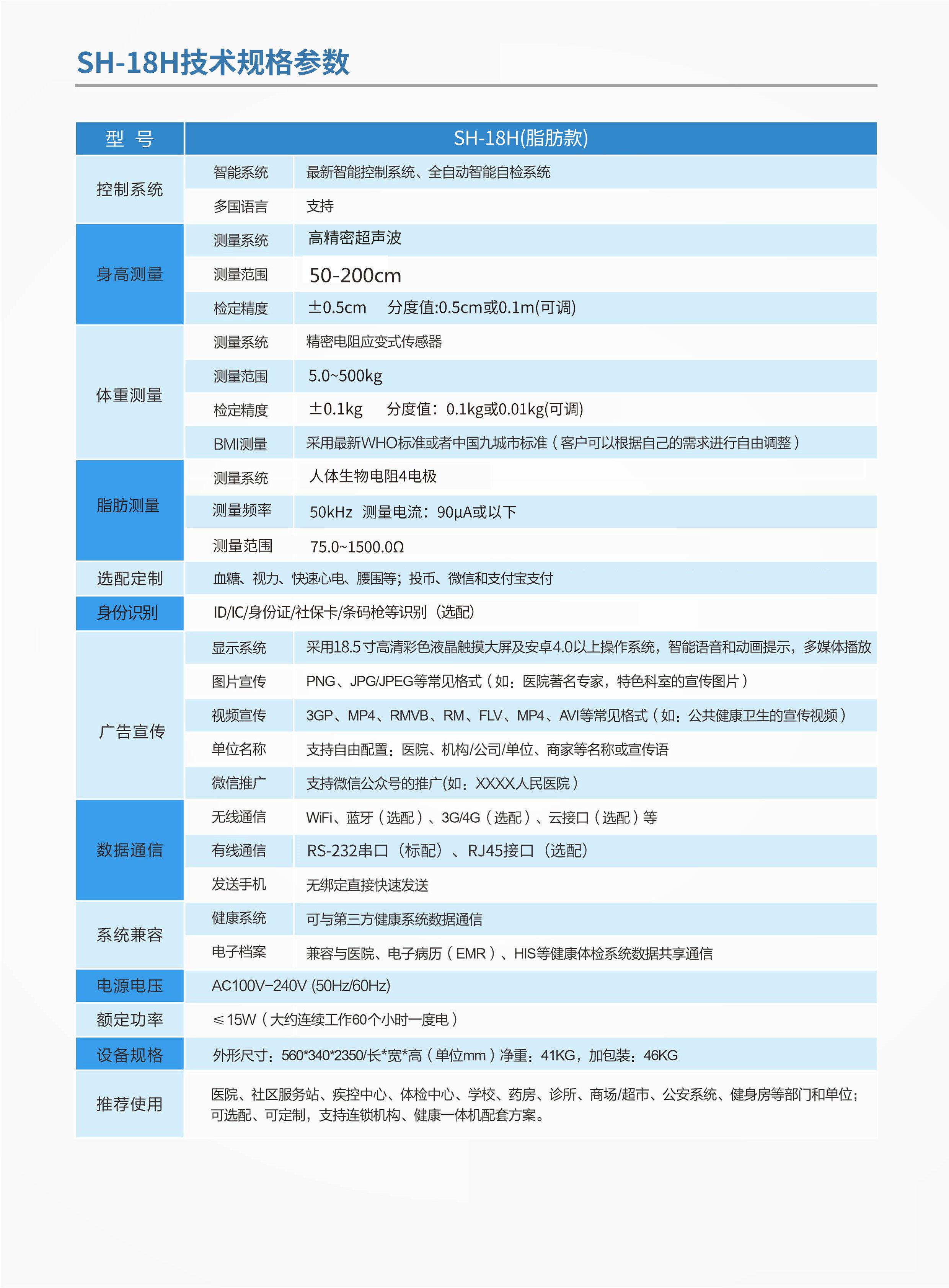 SH-18H脂肪款身高體重體脂秤