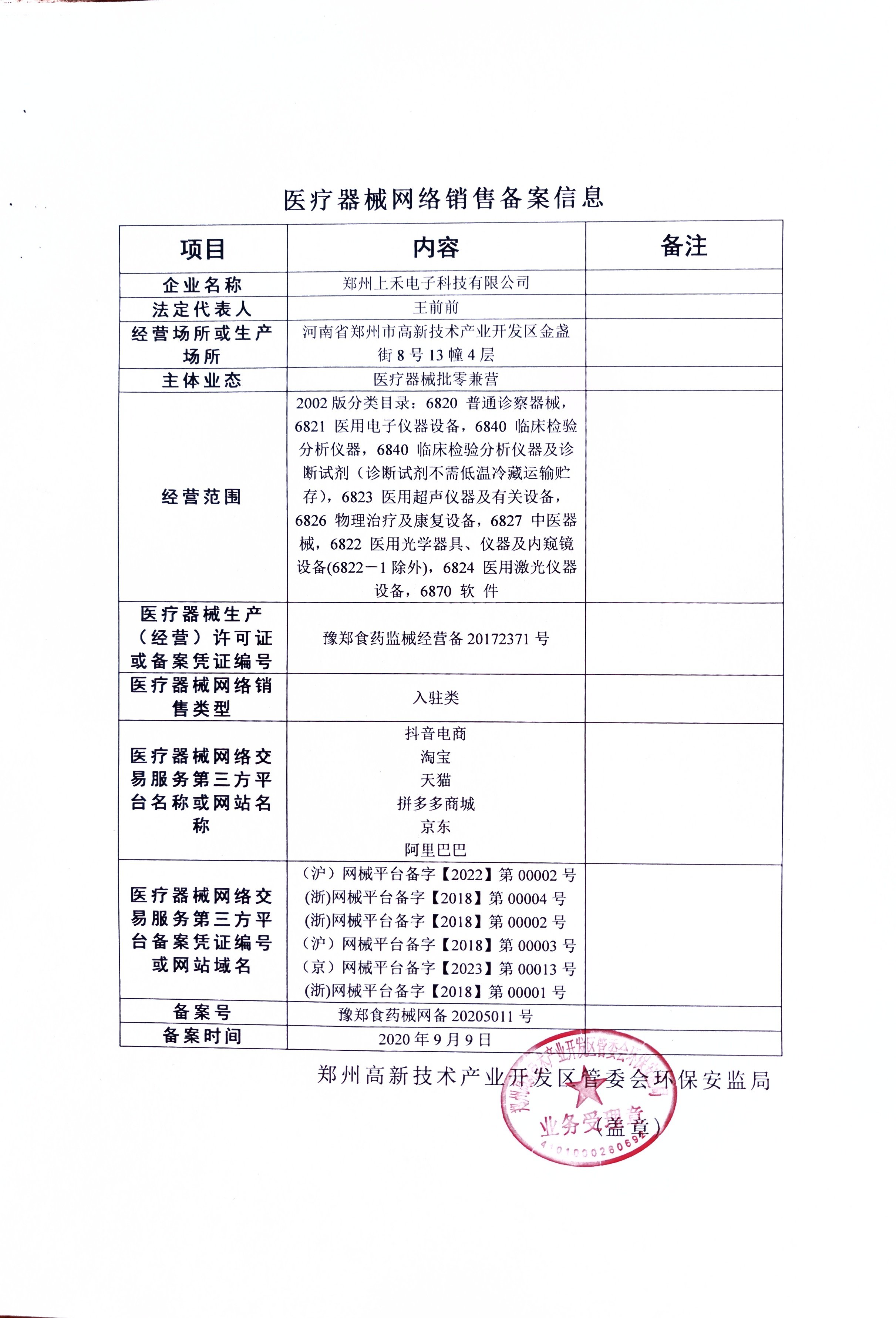 鄭州上禾電子科技有限公司